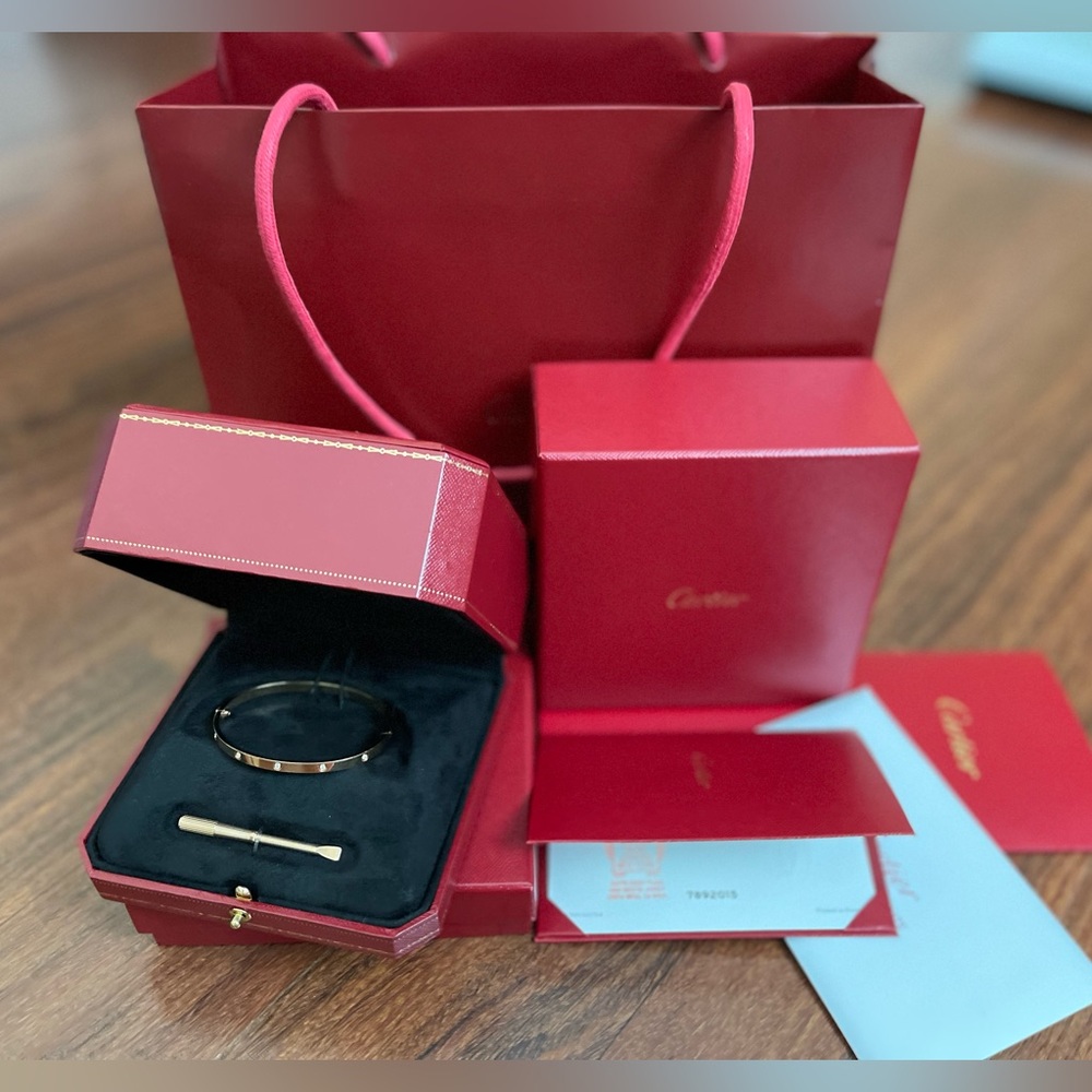 Cartier 10 diamonds 18k rose gold small model